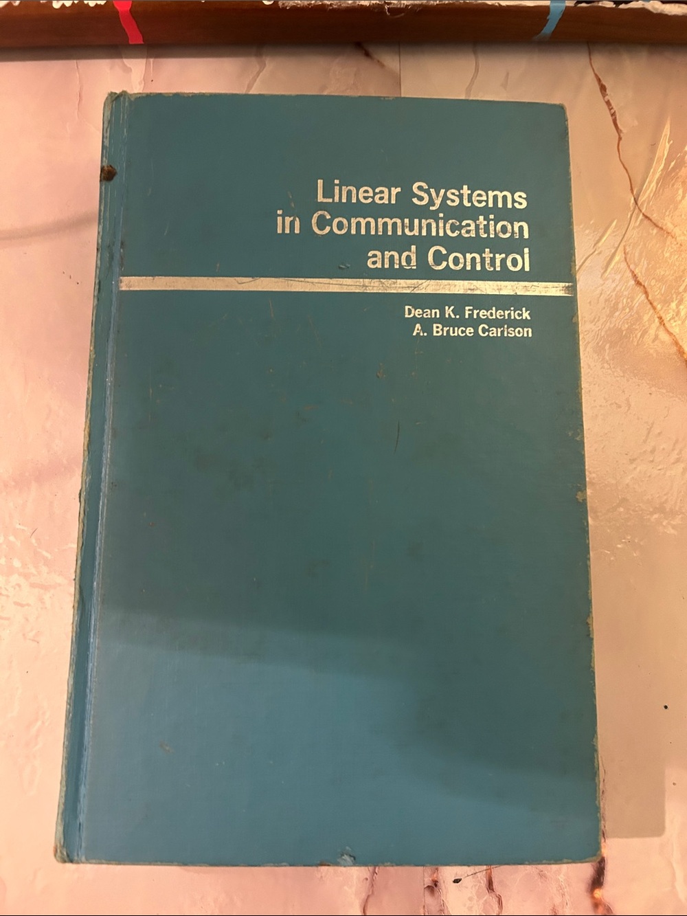 Vintage College Book 1971: Linear Systems in Communication and Control